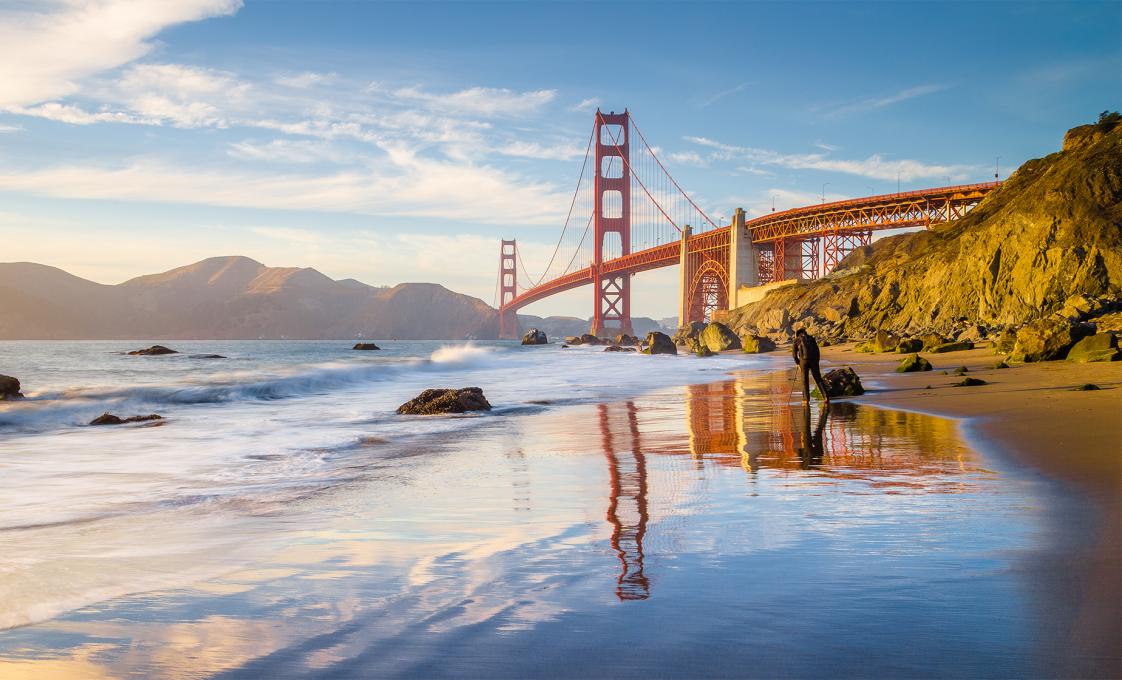 Pacific Coastline Beach And Golden Gate Bridge Tour