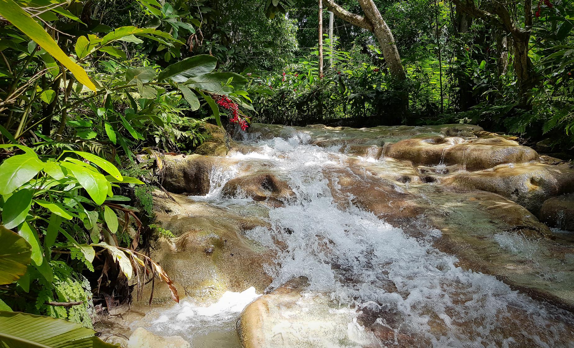 Dunns River Falls in Ocho Rios and Area Highlights (Shaw Park Lookout, Spice Mountain)