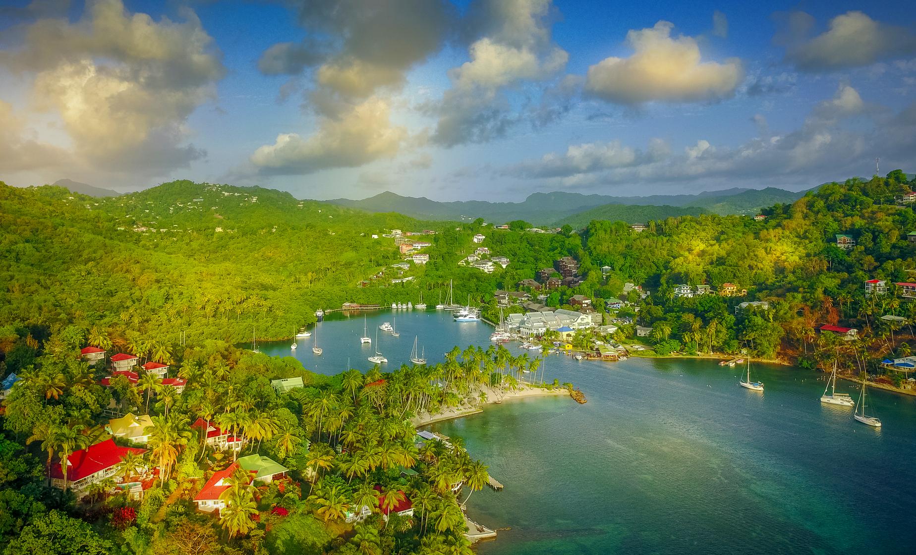 St Lucia Island Adventure to Marigot Bay, Soufriere & Pitons