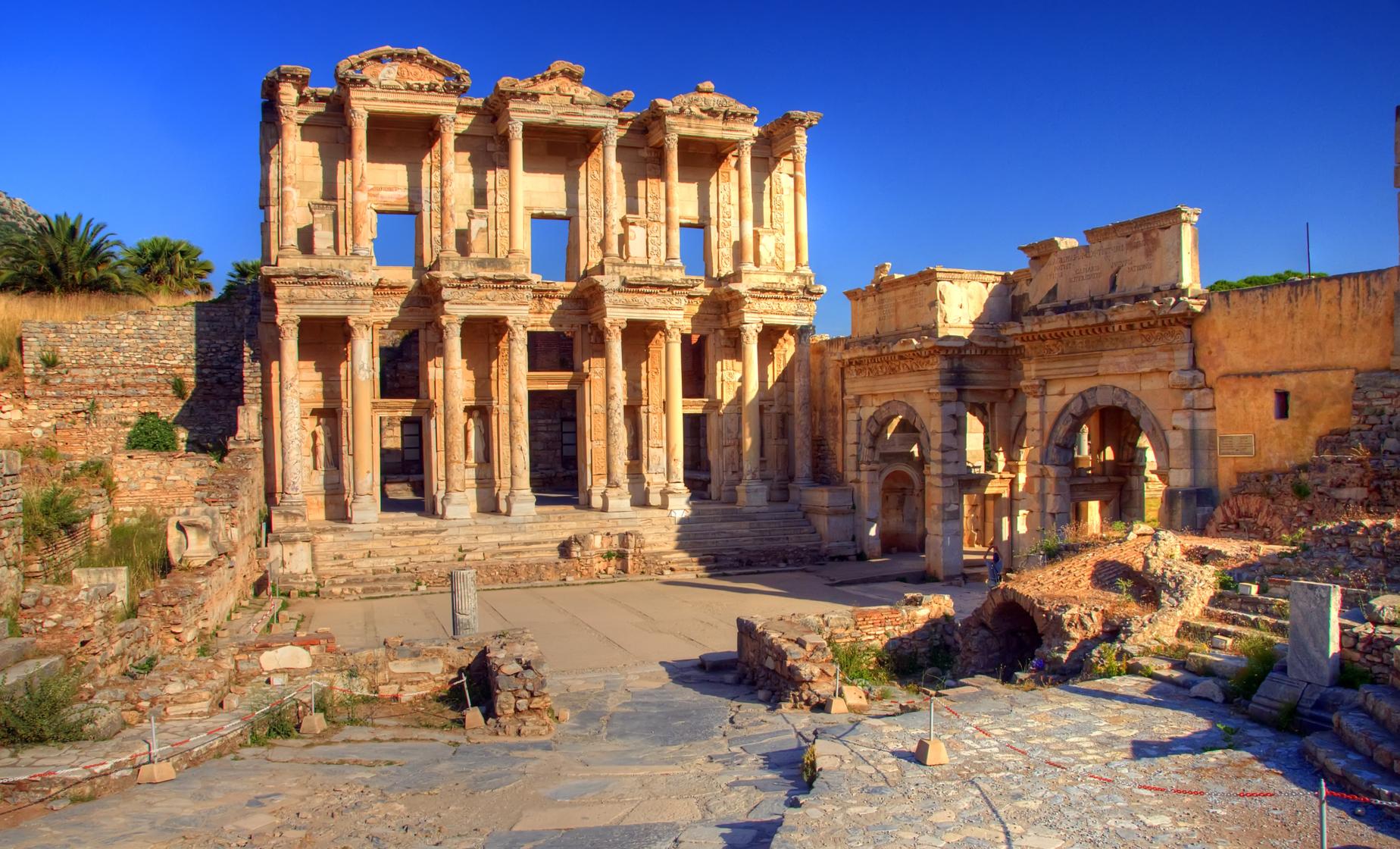 Ephesus kusadasi selcuk amphitheater ruins archaeological amphitheatre