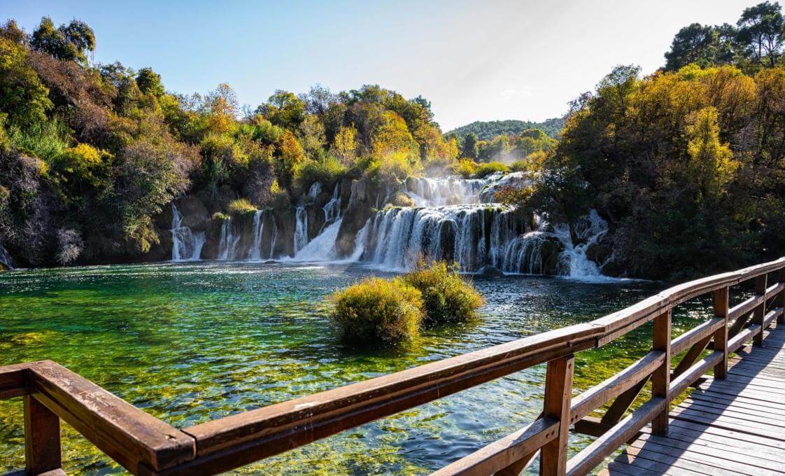 Scenic Krka Waterfalls, Lake Cruise, And Skradin Town From Zadar