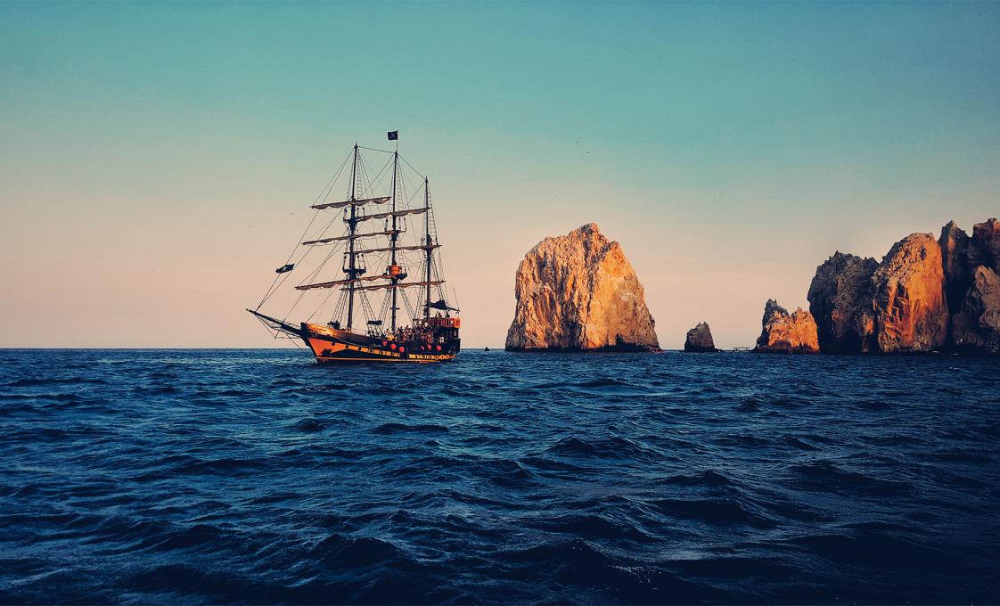 Pirate Ship Sunset Sail